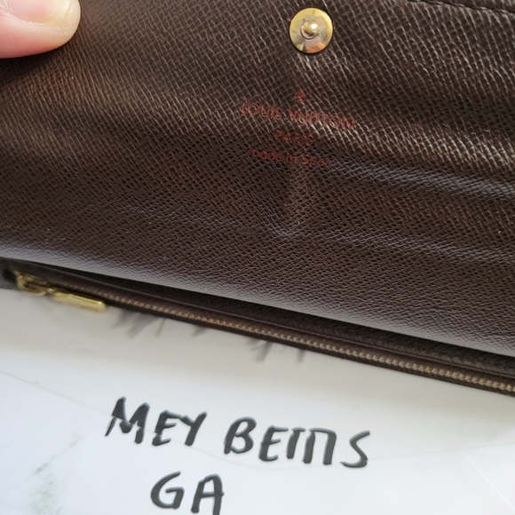 SOLD Authentic LV Sarah DE wallet canvas leather - Picture 6 of 7